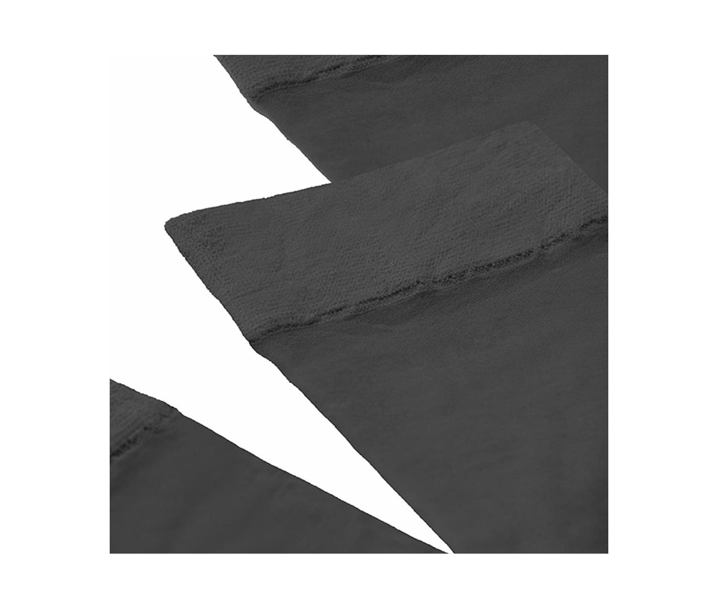 Бельё Three, высокие, полупрозрачная ткань — Stems, цвет: Чёрный — фото 2
