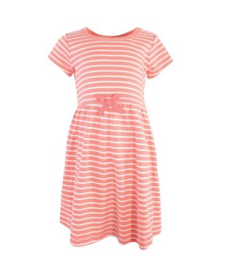 Baby Girls Natural Cotton Dresses Featuring Both Short and Long Sleeves