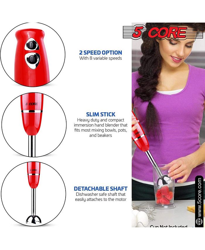 5 Core Immersion Blender Handheld 500W Copper Motor Emulsifier Blender Multi Purpose Emerson