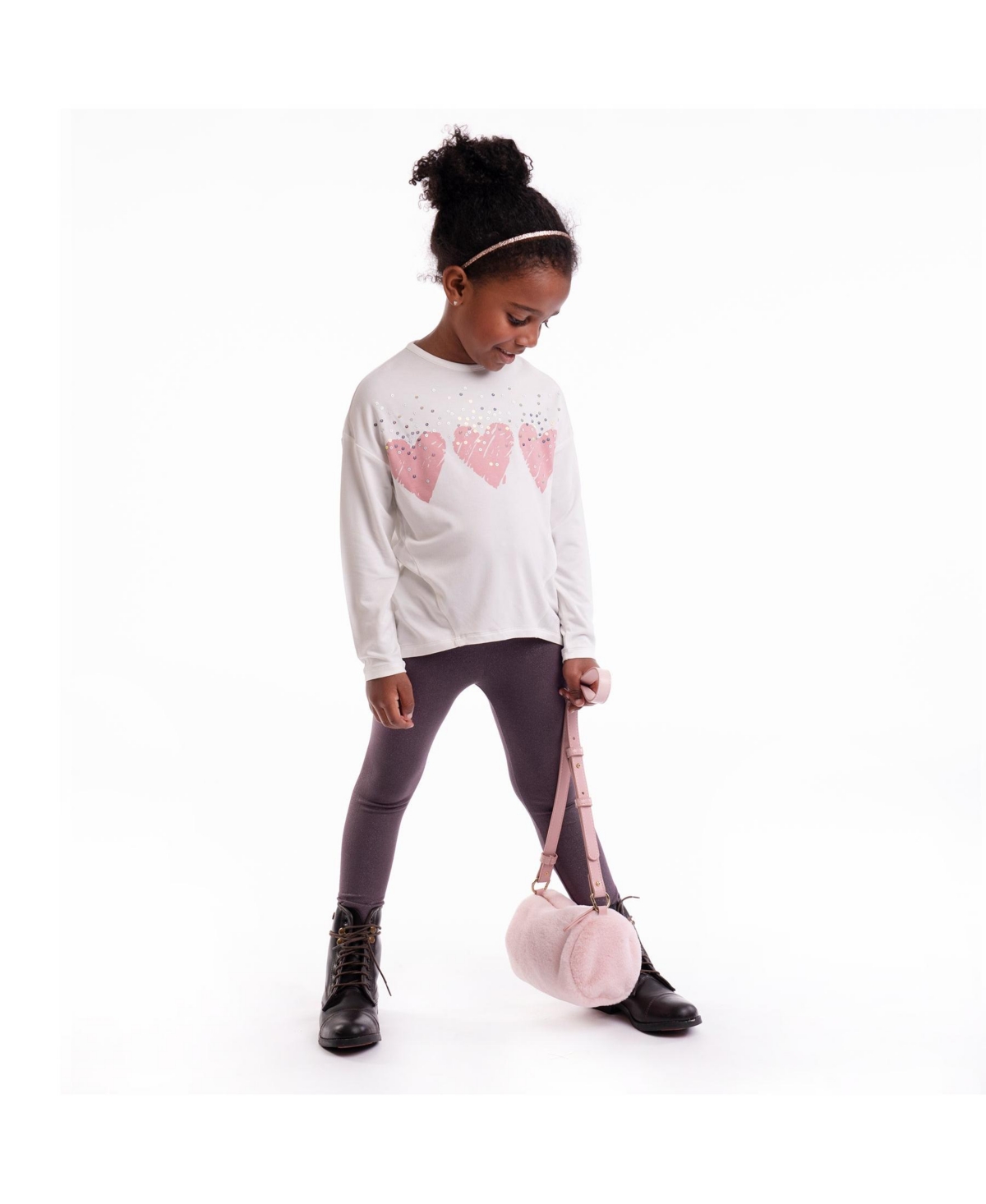 Imoga Collection Big Girls Bobby FW24 Heart- Snow