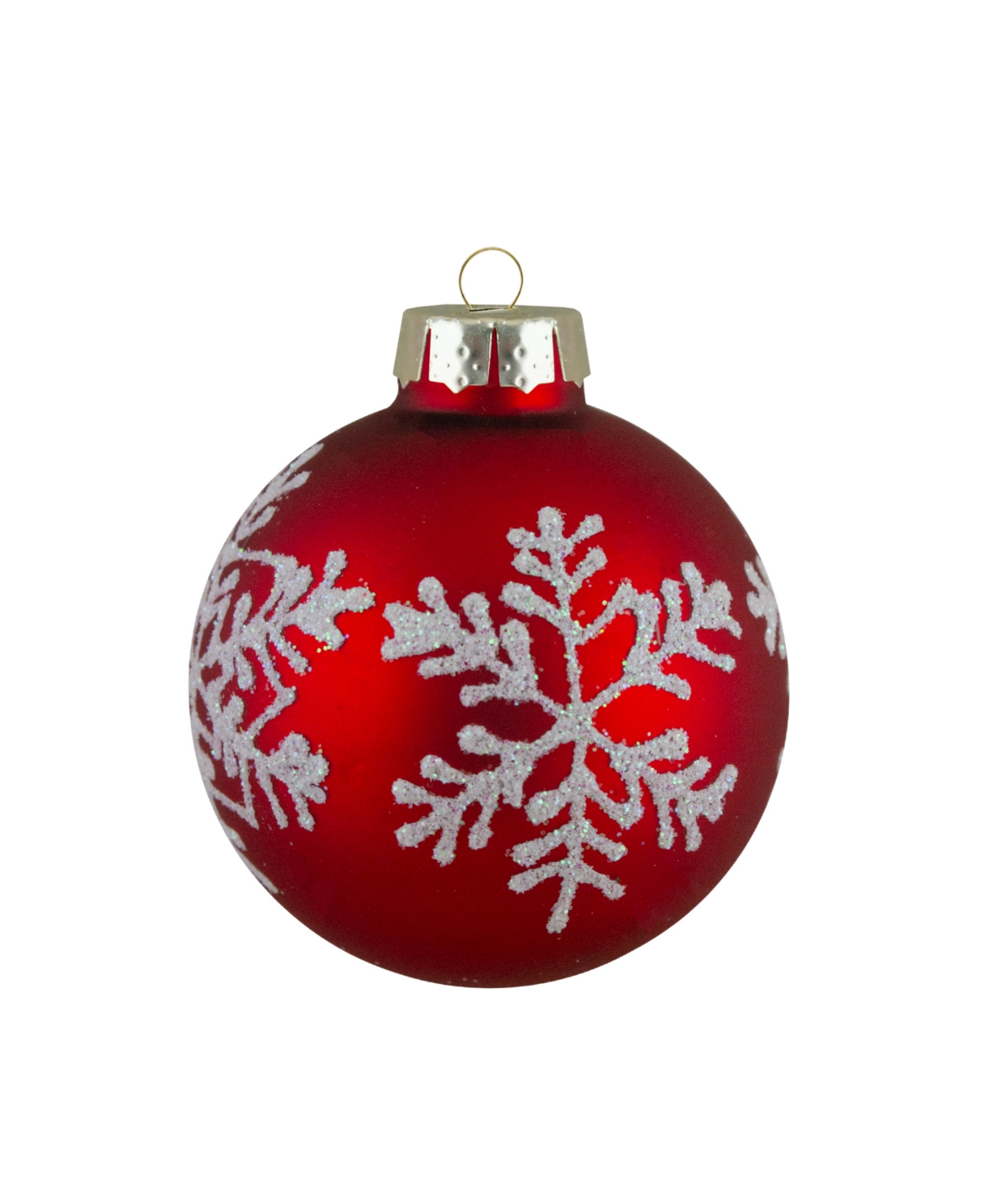 Northlight Set Of 12 Red Glass Christmas Ornaments In Red