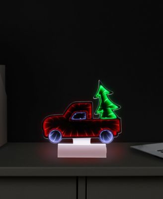 LED 3D Christmas Truck Tunnel Light - 7.25-Inch