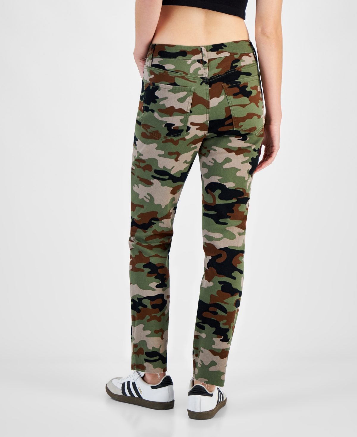 Tinseltown Juniors' Slim-Fit High-Rise Straight-Leg Jeans