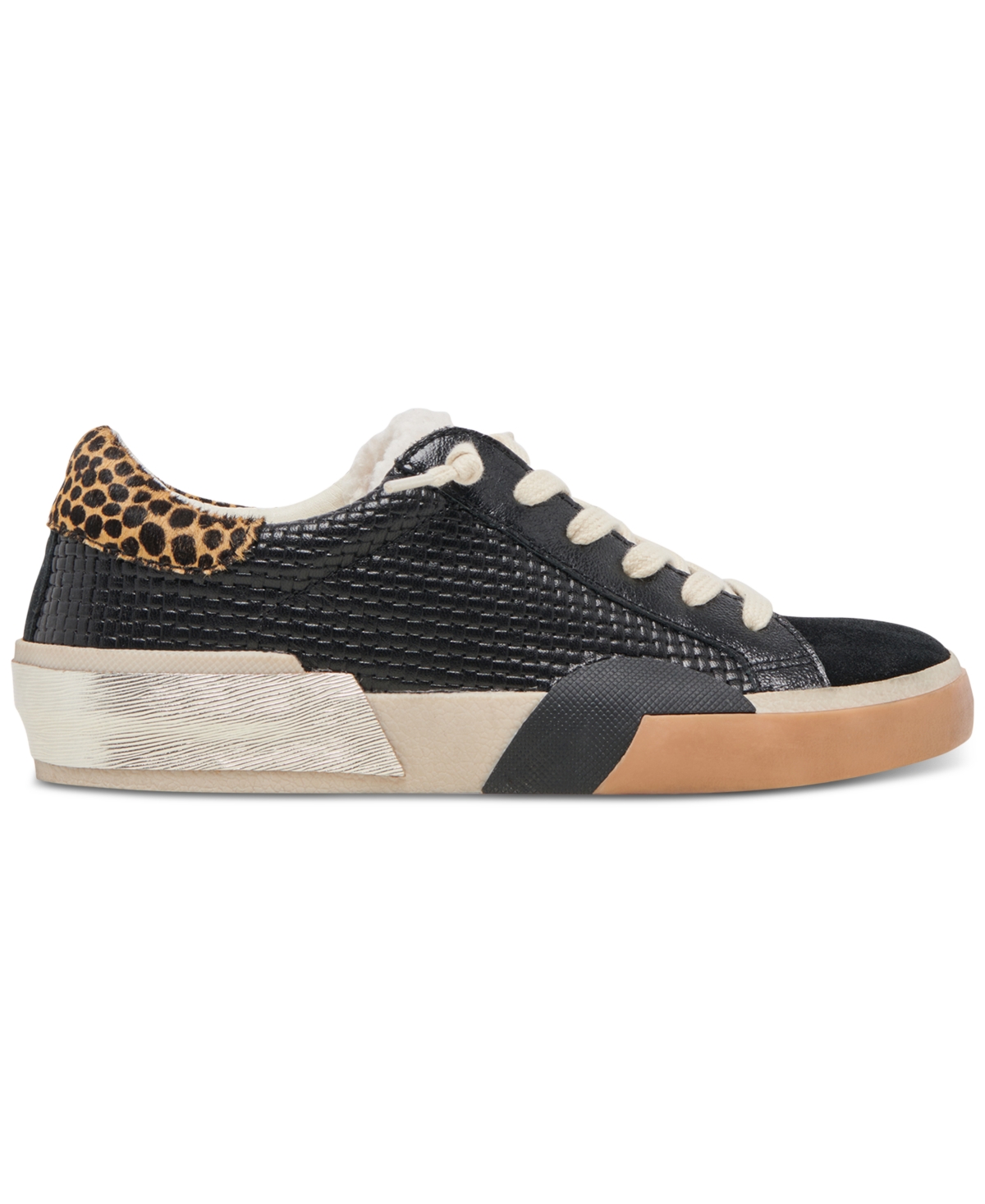 Dolce Vita Women's Zina Plush Lace-Up Sneakers