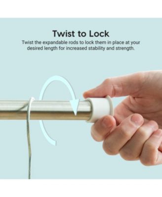 USA Foldable Clothes Drying Rack with Extendable Rods for Large Laundry Loads