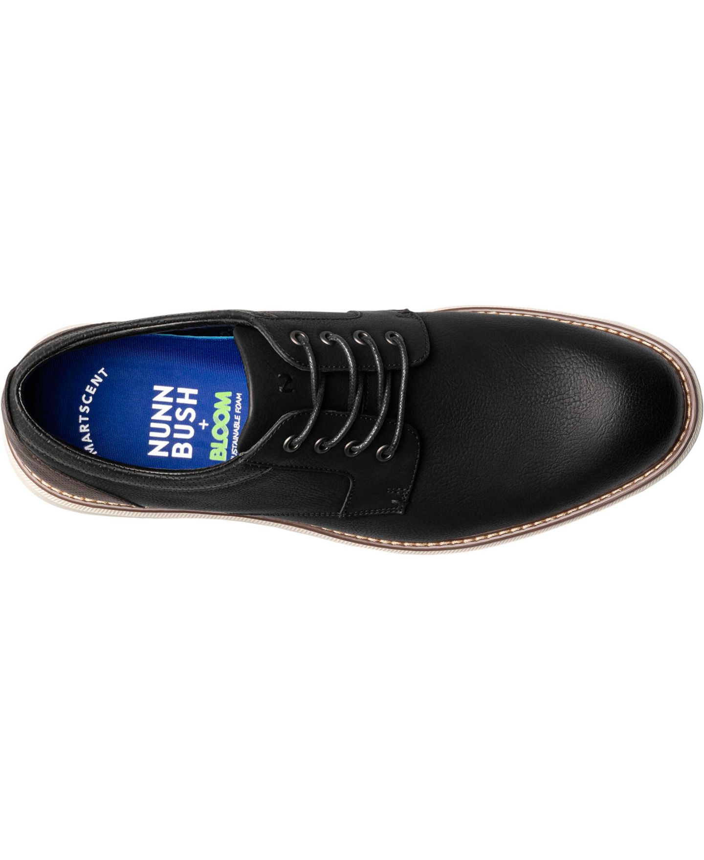 Мужские туфли Nunn Bush Chase Casual Plain Toe Oxford, цвет: Чёрный разноцветный — фото 3