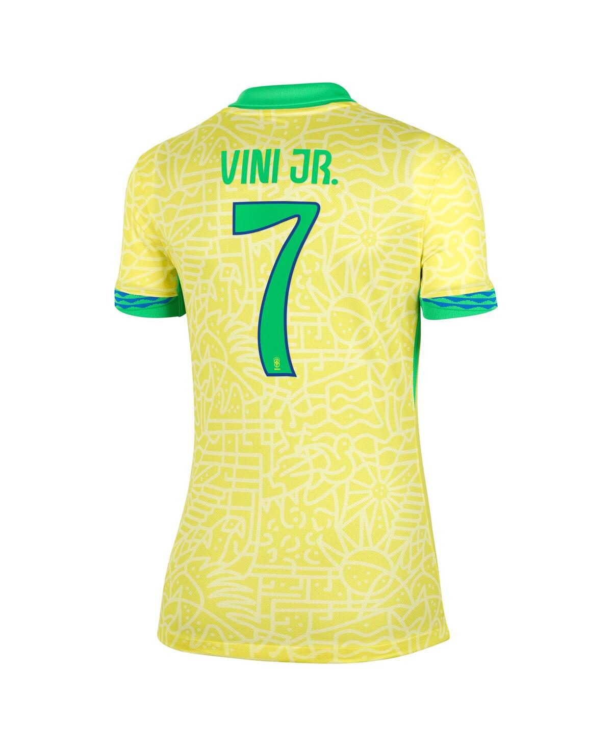 Nike Women's Vini Jr.Brazil National Team 2024 Home Replica Jersey - Yellow
