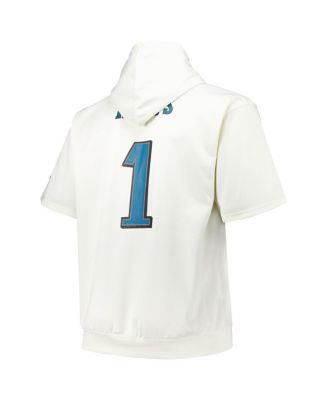 Men's Jalen Hurts Cream Philadelphia Eagles Big Tall Short Sleeve Hoodie T-Shirt