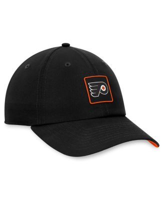 Men's Black Philadelphia Flyers Authentic Pro Rink Adjustable Hat