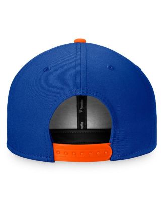 Men's Royal/Orange New York Islanders Fundamental Colorblocked Snapback Hat