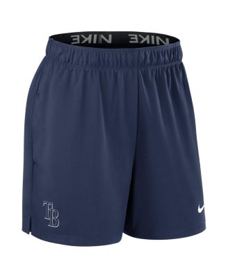 Women's Navy Tampa Bay Rays Authentic Collection Knit Shorts