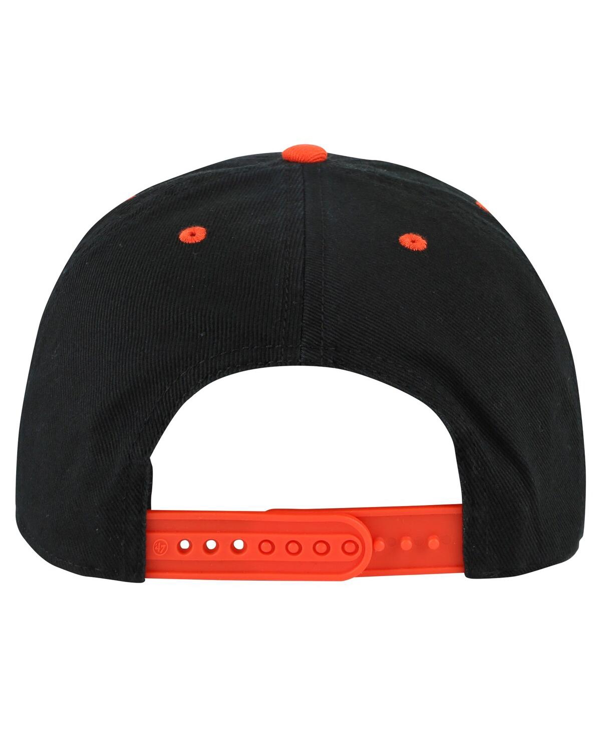 47 Brand Men's Black Ny Giants Double Headed Baseline Hitch Adjustable Hat In Black