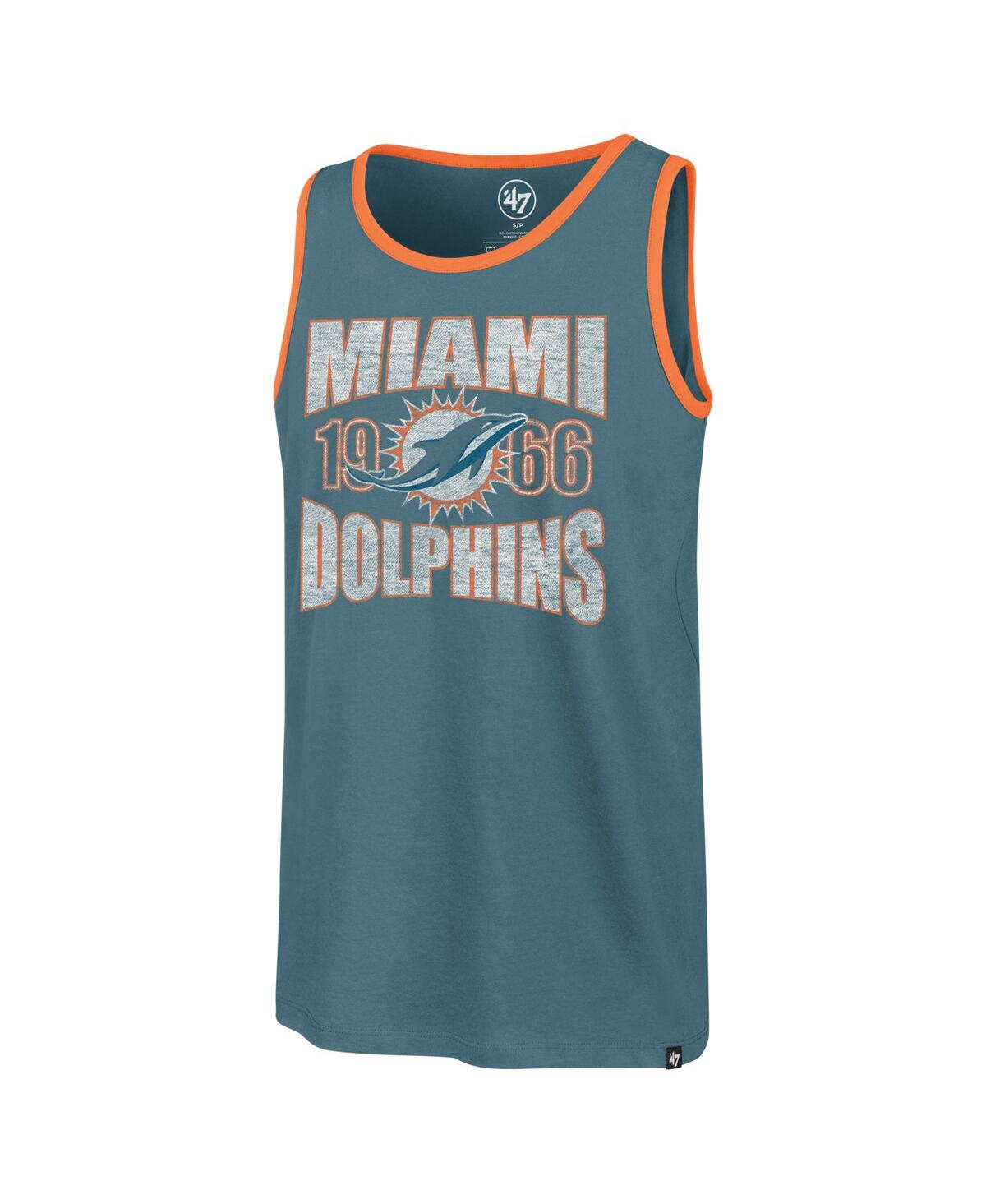 '47 Brand Men'sMiami Dolphins Upload Franklin Tank Top - Aqua