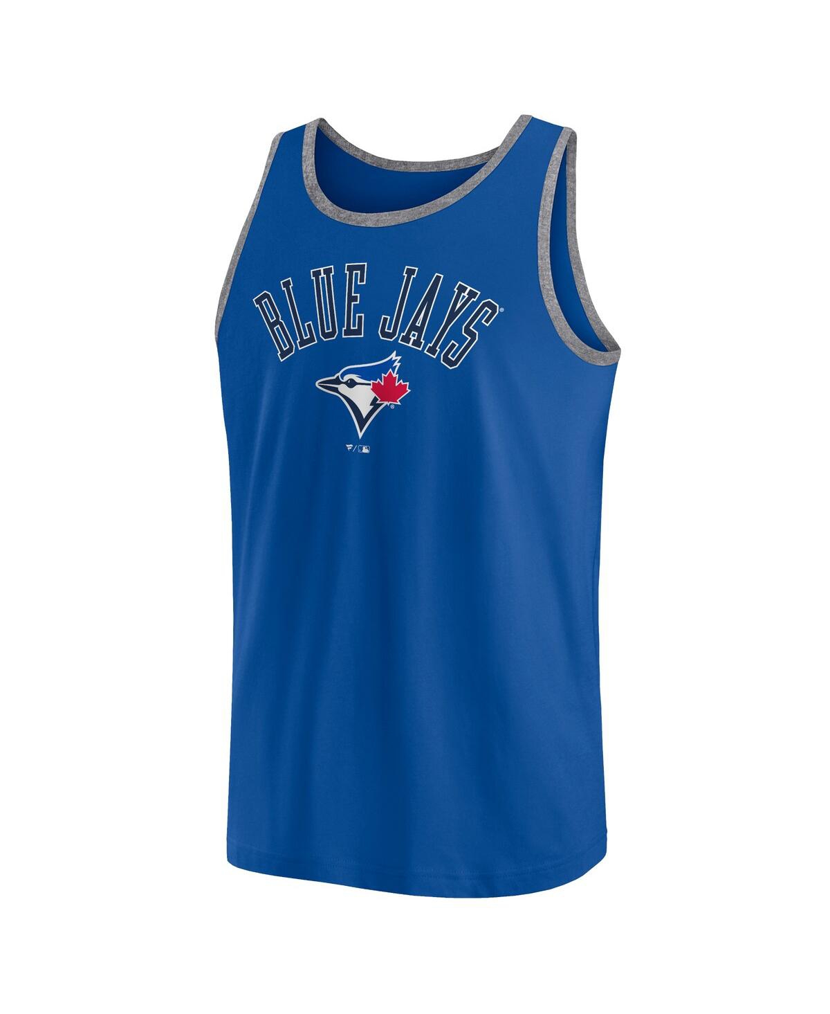 Fanatics Men'sToronto Blue Jays Bet Tank Top - Royal, Heather Gray