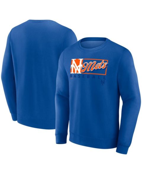 Мужская толстовка Fanatics Royal New York Mets Focus Fleece Pullover