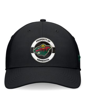Men's Black Minnesota Wild Authentic Pro Training Camp Flex Hat