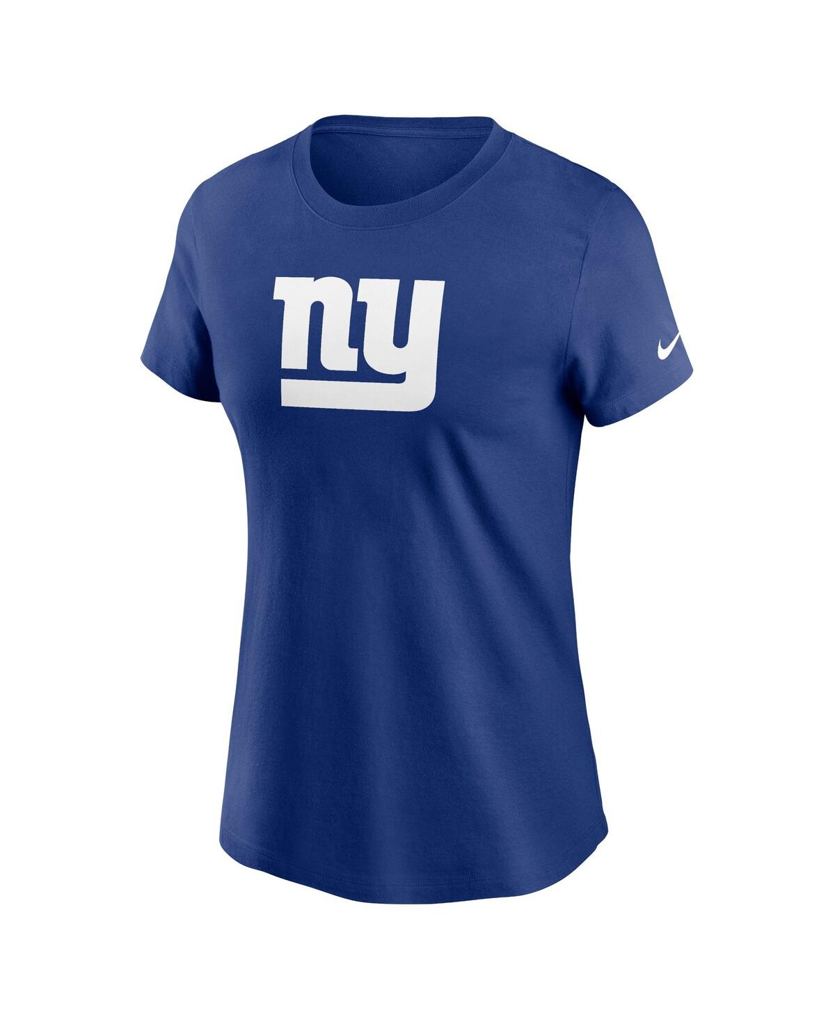 Nike Women's Royal New York Giants Primary Logo T-shirt In Royal