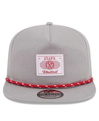 Men's Gray Atlanta United FC Established Patch 9FORTY A-Frame Trucker Adjustable Hat