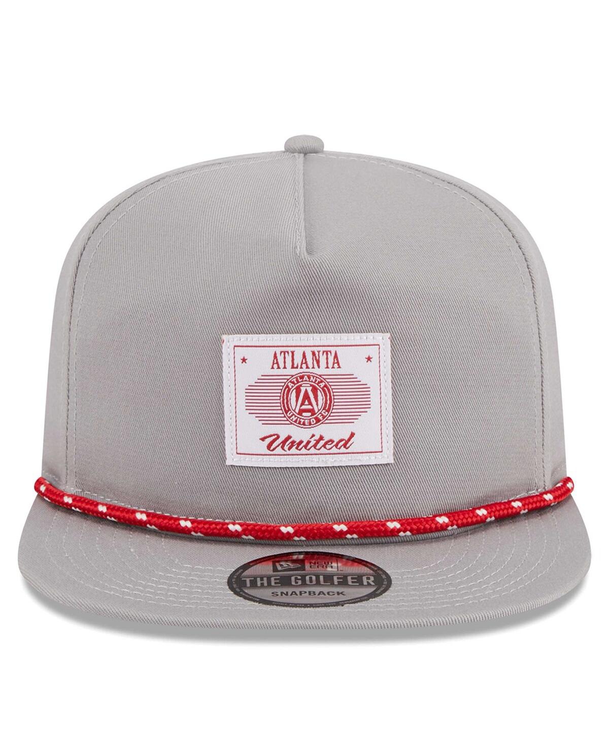 NEW ERA MEN'S GRAY ATLANTA UNITED FC ESTABLISHED PATCH 9FORTY A-FRAME TRUCKER ADJUSTABLE HAT 