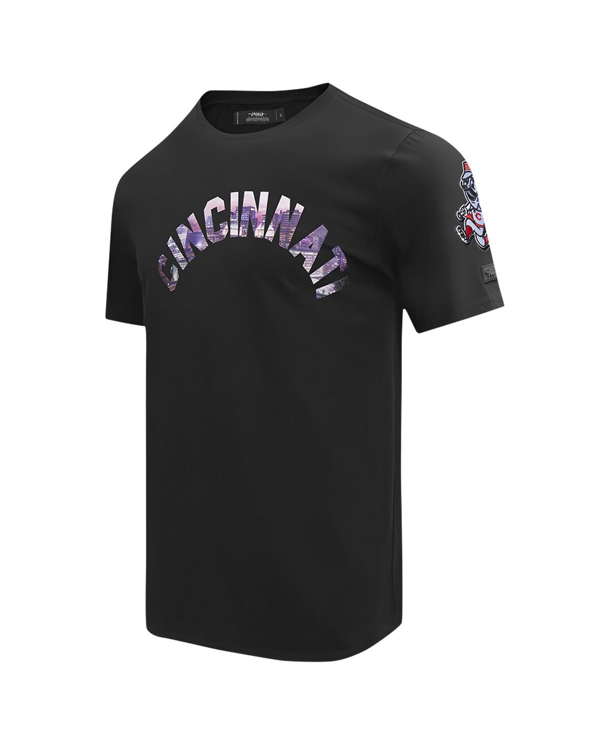 Pro Standard Men'sCincinnati Reds Cityscape T-Shirt - Black