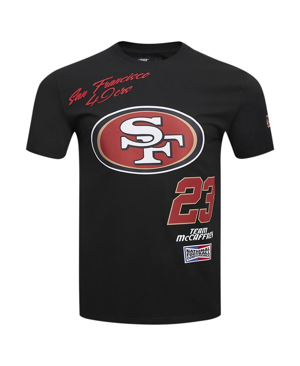 Pro Standard Men's Christian Mccaffrey Black San Francisco 49ers Fast Lane Name Number Player T-shirt In Black