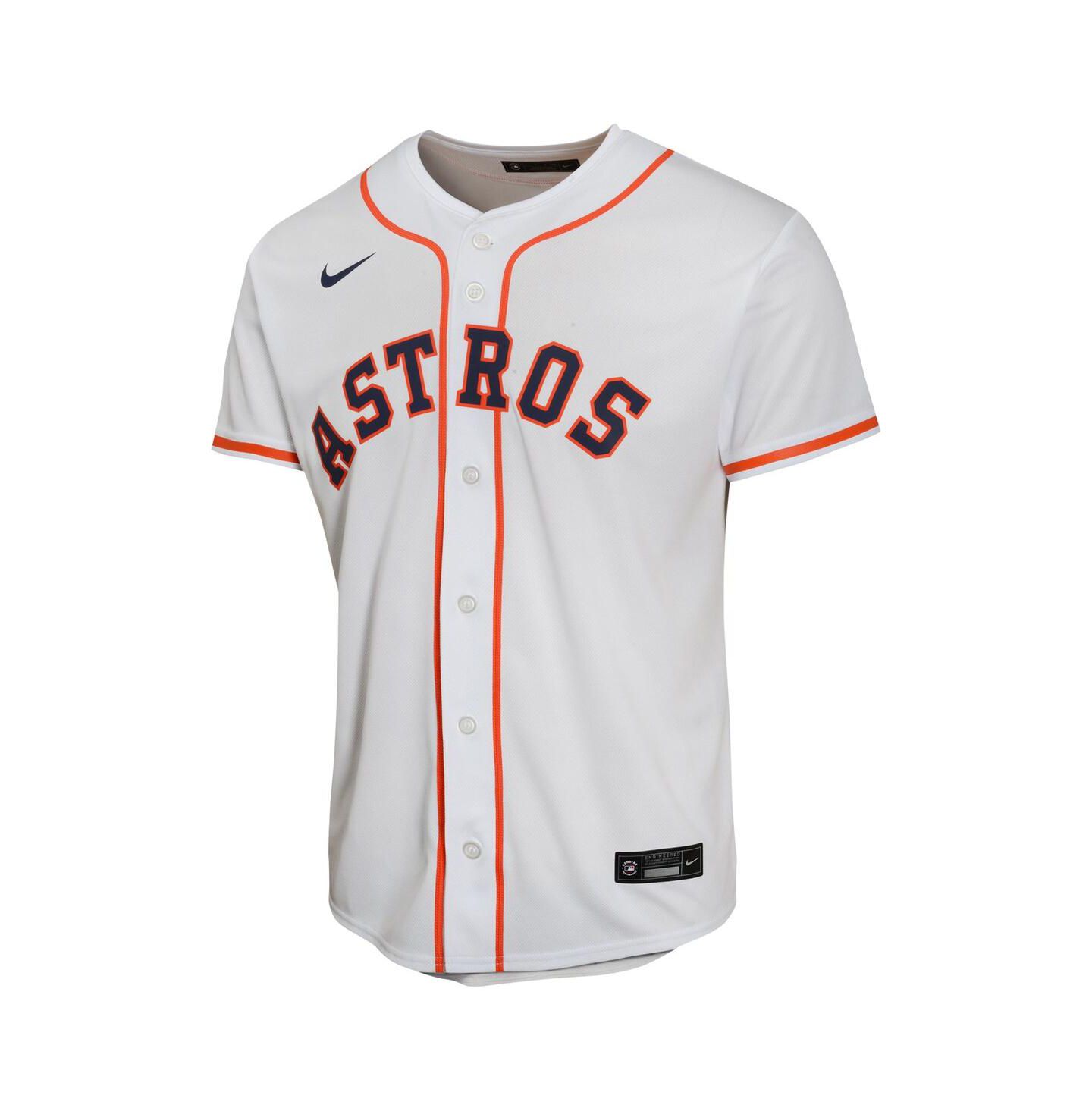 Детский топ Nike Yordan Alvarez White Houston Astros Home Game Player Jersey — фото 2