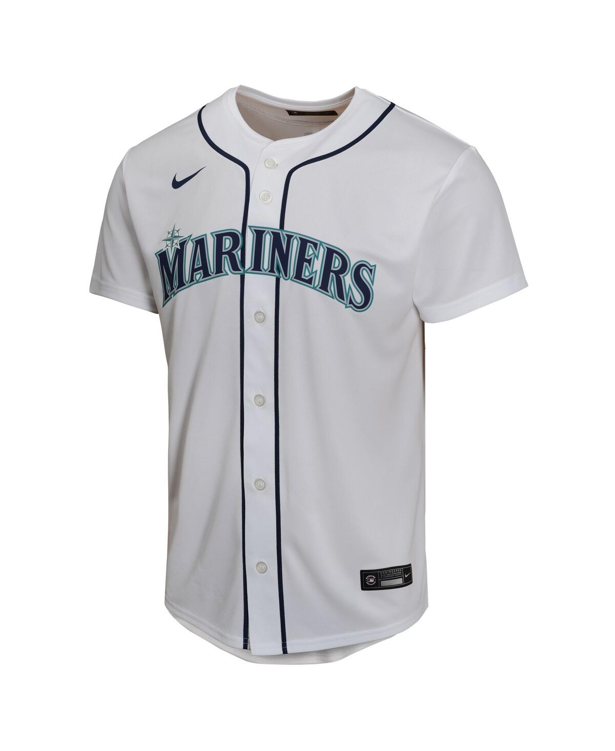 Nike Big Boys and Girls Julio RodriguezSeattle Mariners Home Game Player Jersey - White