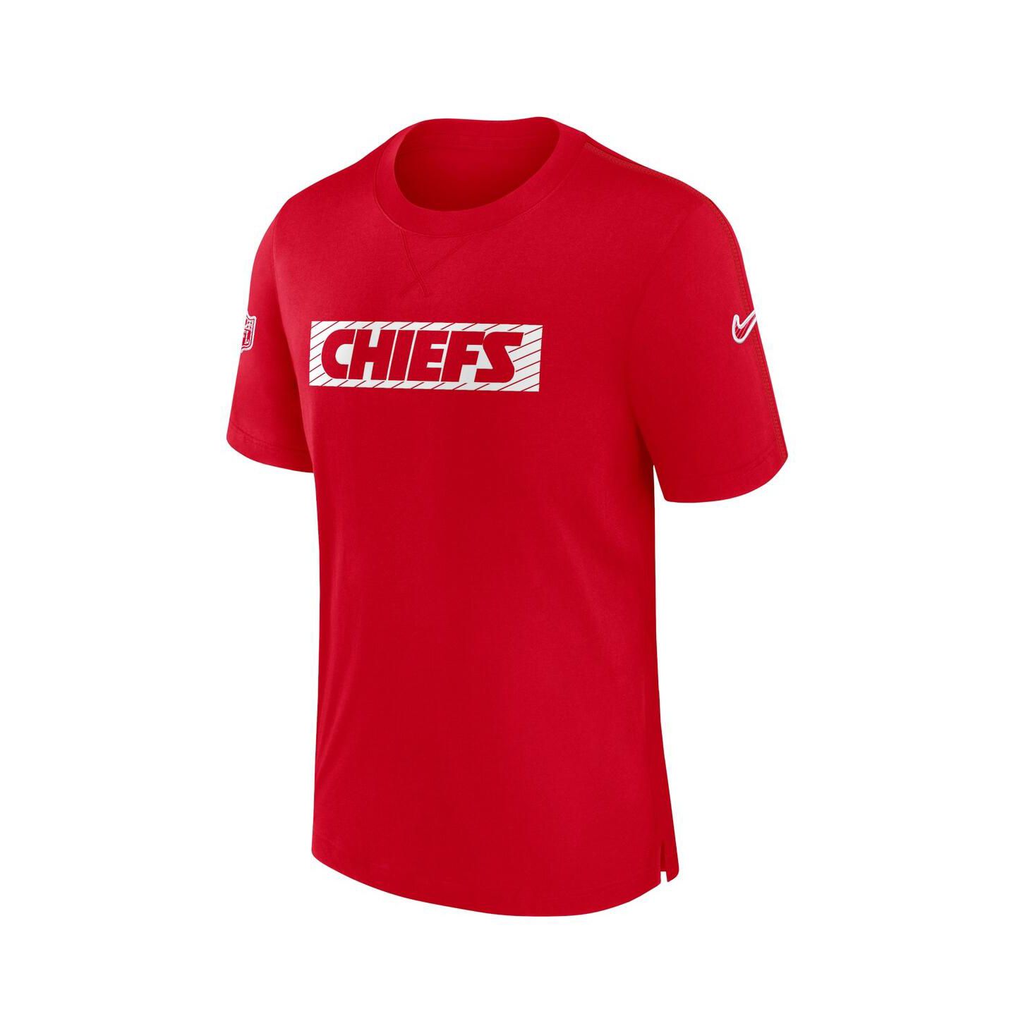 Мужская футболка Nike Red Kansas City Chiefs Sideline Player Performance — фото 2