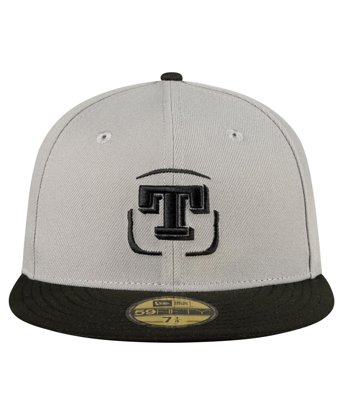 New Era Men's Gray/black Olmecas De Tabasco Mexico League On Field 59fifty Fitted Hat In Gray,black