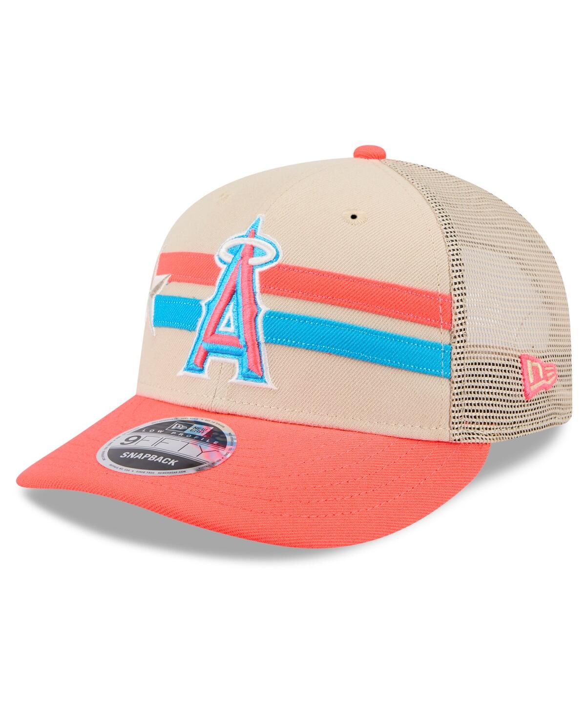 New Era Men's Cream Los Angeles Angels 2024 Mlb All-Star Game Meshback Low Profile 9FIFTY Snapback Hat