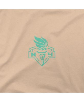 Men's and Women's Cream New York Liberty Paradise Oversized Urban Pullover Hoodie