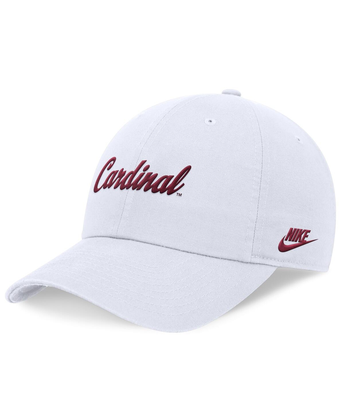 Nike Men's White Stanford Cardinal Legacy Club Performance Adjustable Hat In White