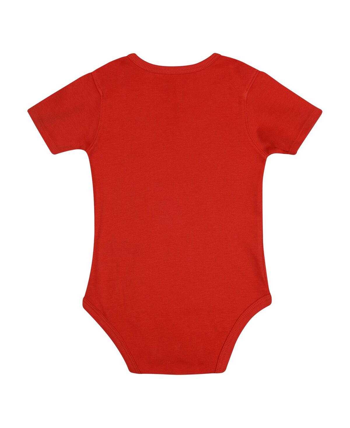 Outerstuff Newborn Baby Boys and GirlsTeam Usa Looney Tunes Three-Pack Bodysuit Set - Red