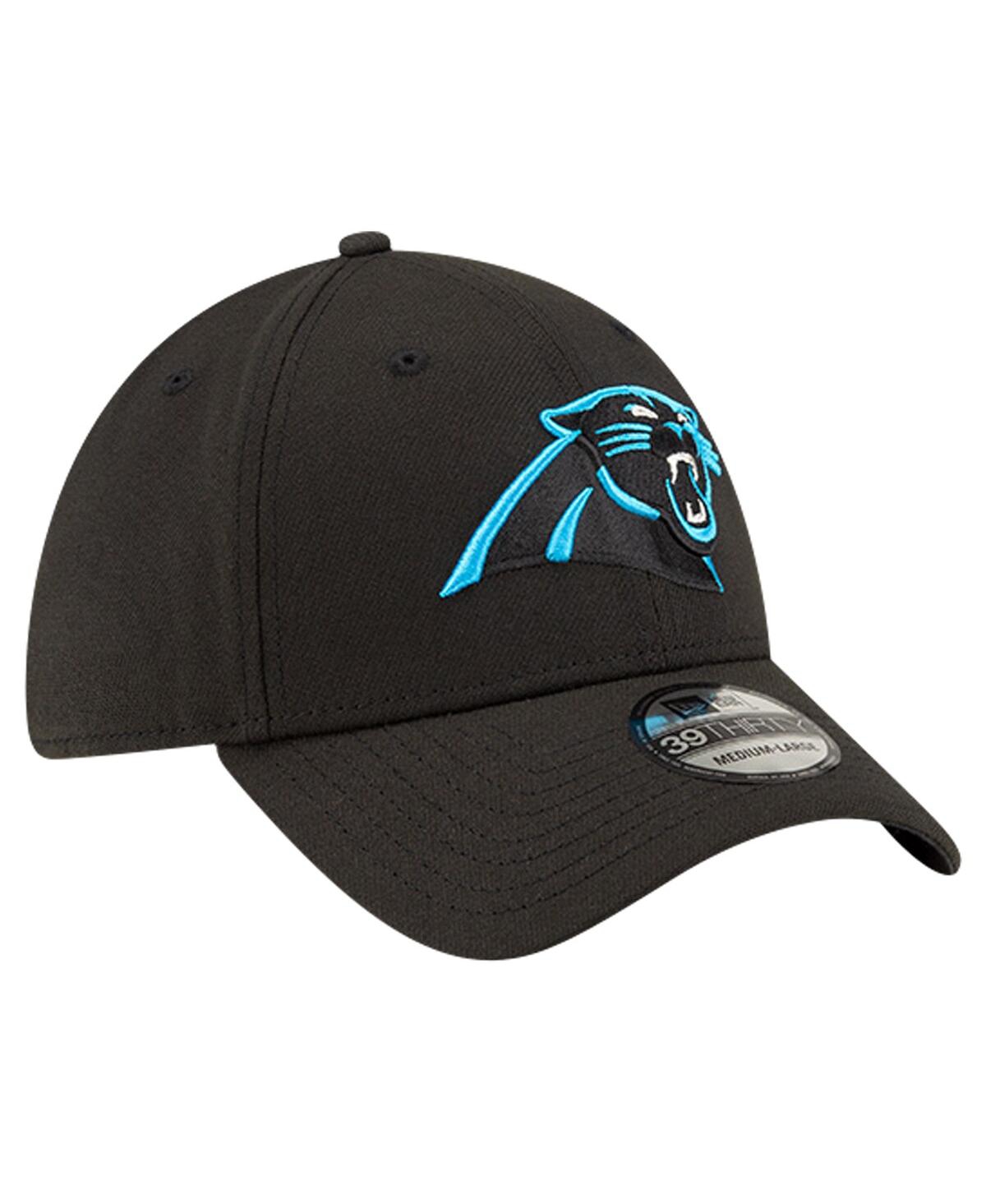 New Era Men'sCarolina Panthers Classic 39THIRTY Flex Hat - Black