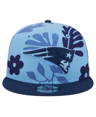 Men's Light Blue New England Patriots Leafy 9FIFTY Snapback Hat