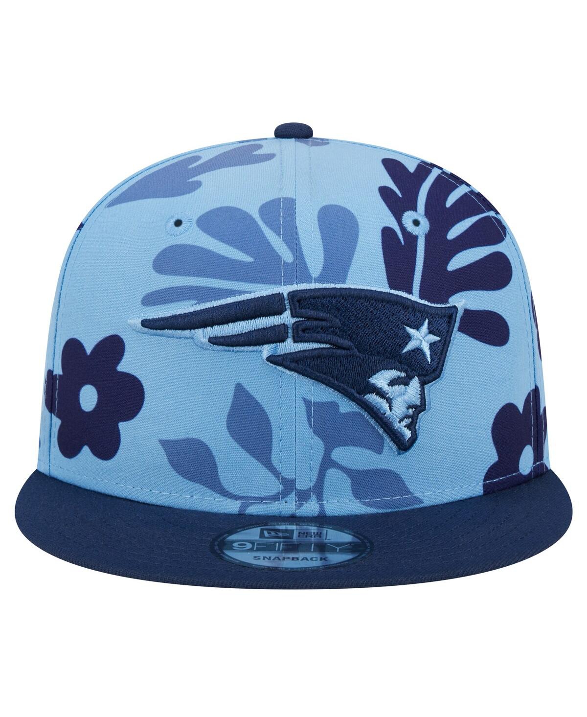 New Era Men'sNew England Patriots Leafy 9FIFTY Snapback Hat - Light Blue