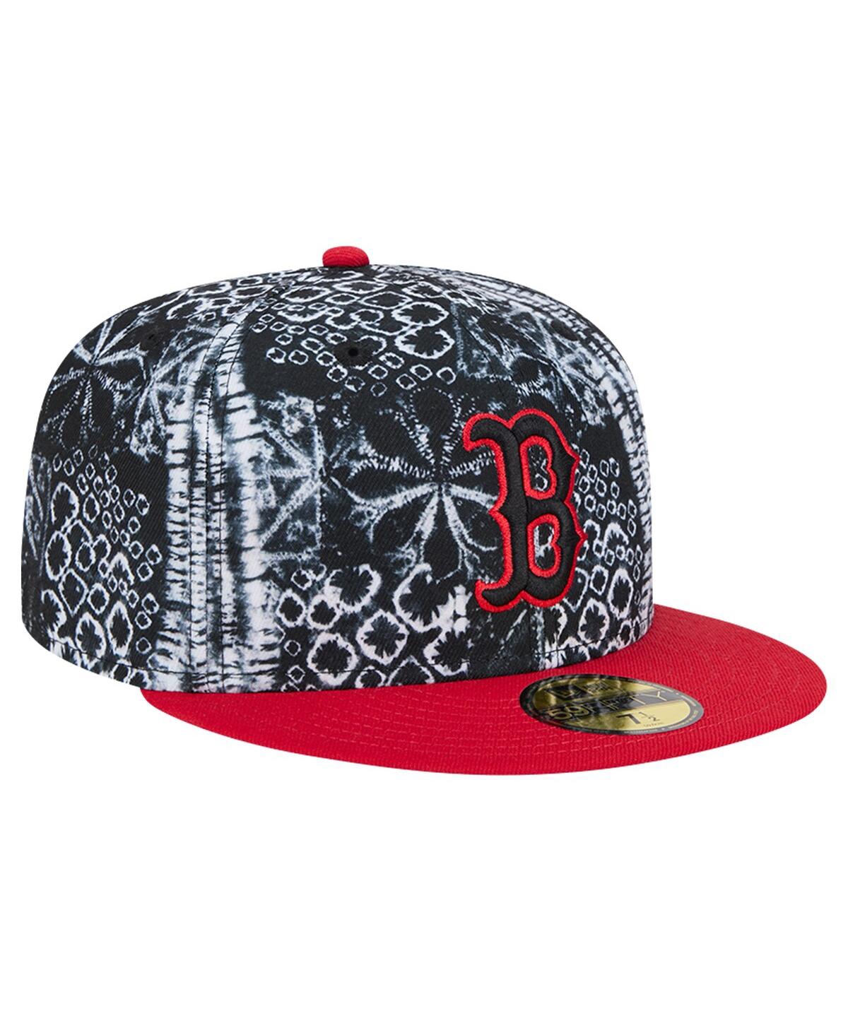 New Era Men'sBoston Red Sox Sands 59FIFTY Fitted Hat - Black
