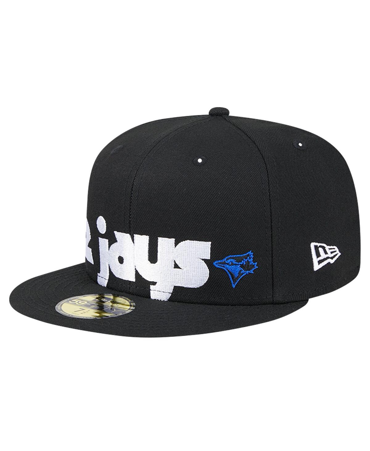 New Era Men'sToronto Blue Jays Checkered Undervisor 59FIFTY Fitted Hat - Black