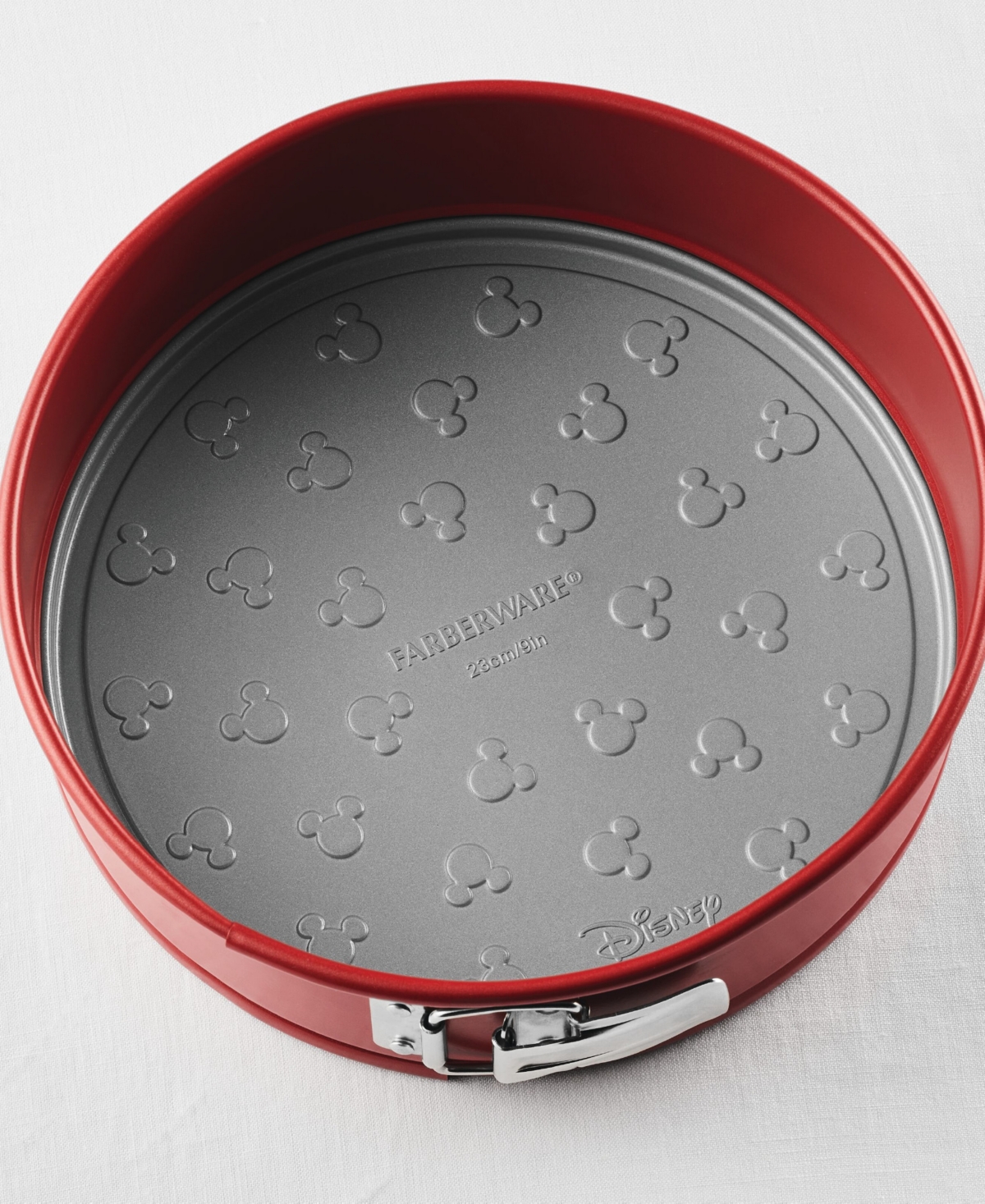 Farberware Bake With Mickey Mouse 9-inch Springform Pan In Red