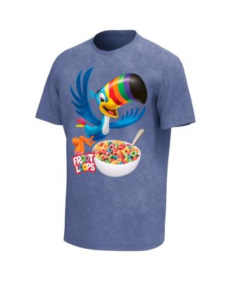 Men's Blue Fruit Loops Logo Washed T-Shirt