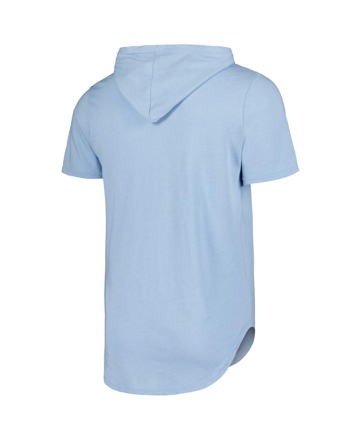 Majestic Men'sToronto Jays Tri-Blend Hoodie T-Shirt - Powder Blue