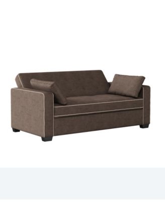 66.5" W Polyester Augustus Full Convertible Sofa