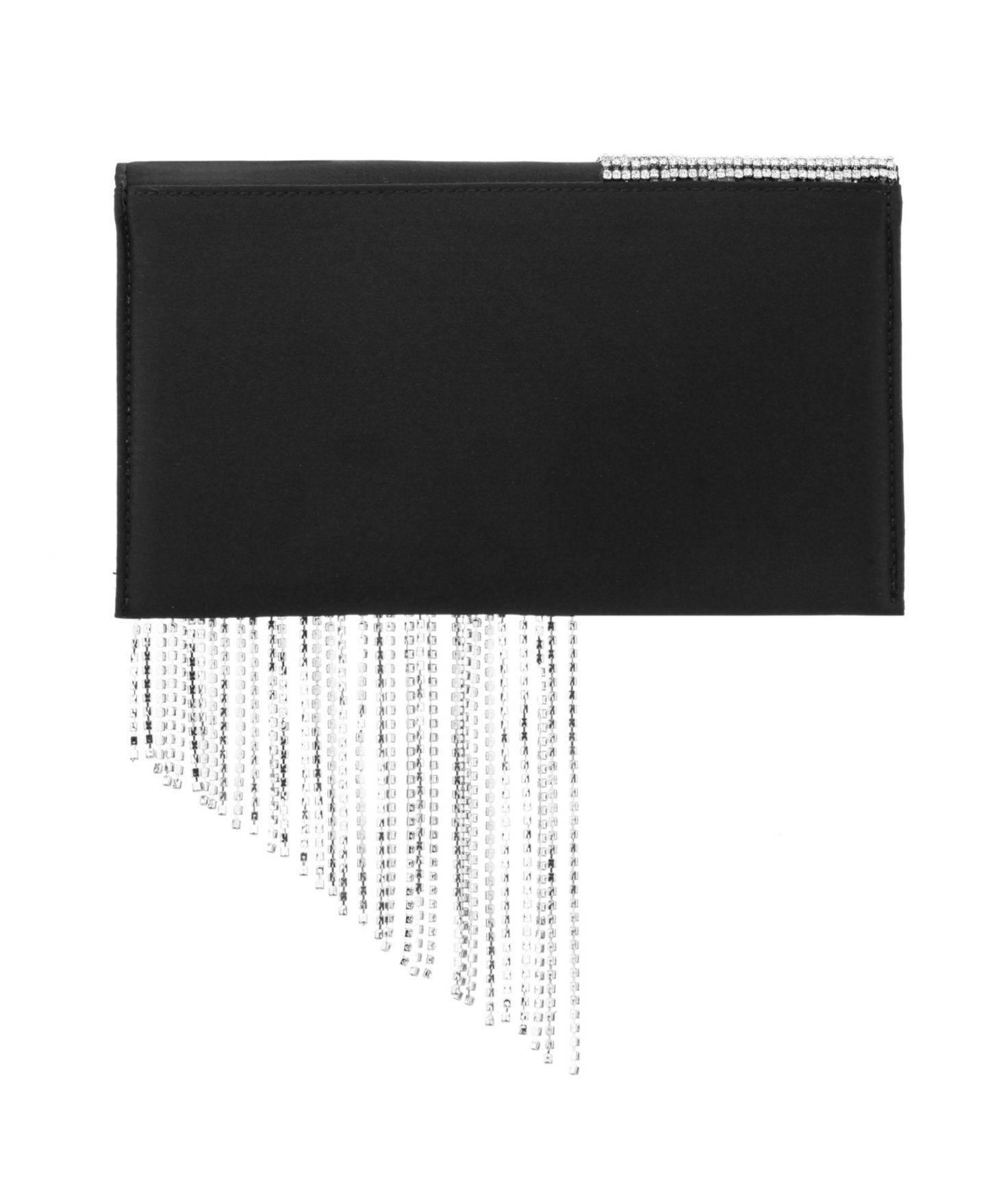 Женский клатч Nina Crystal Chain Slim Envelope Clutch, цвет: Чёрный — фото 3