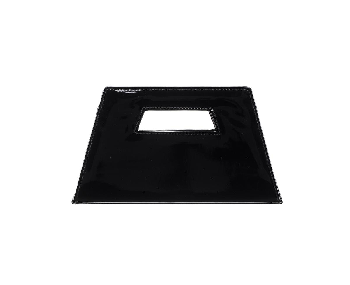 Shop Nina Cut Out Handle Trapezoid Clutch In Black