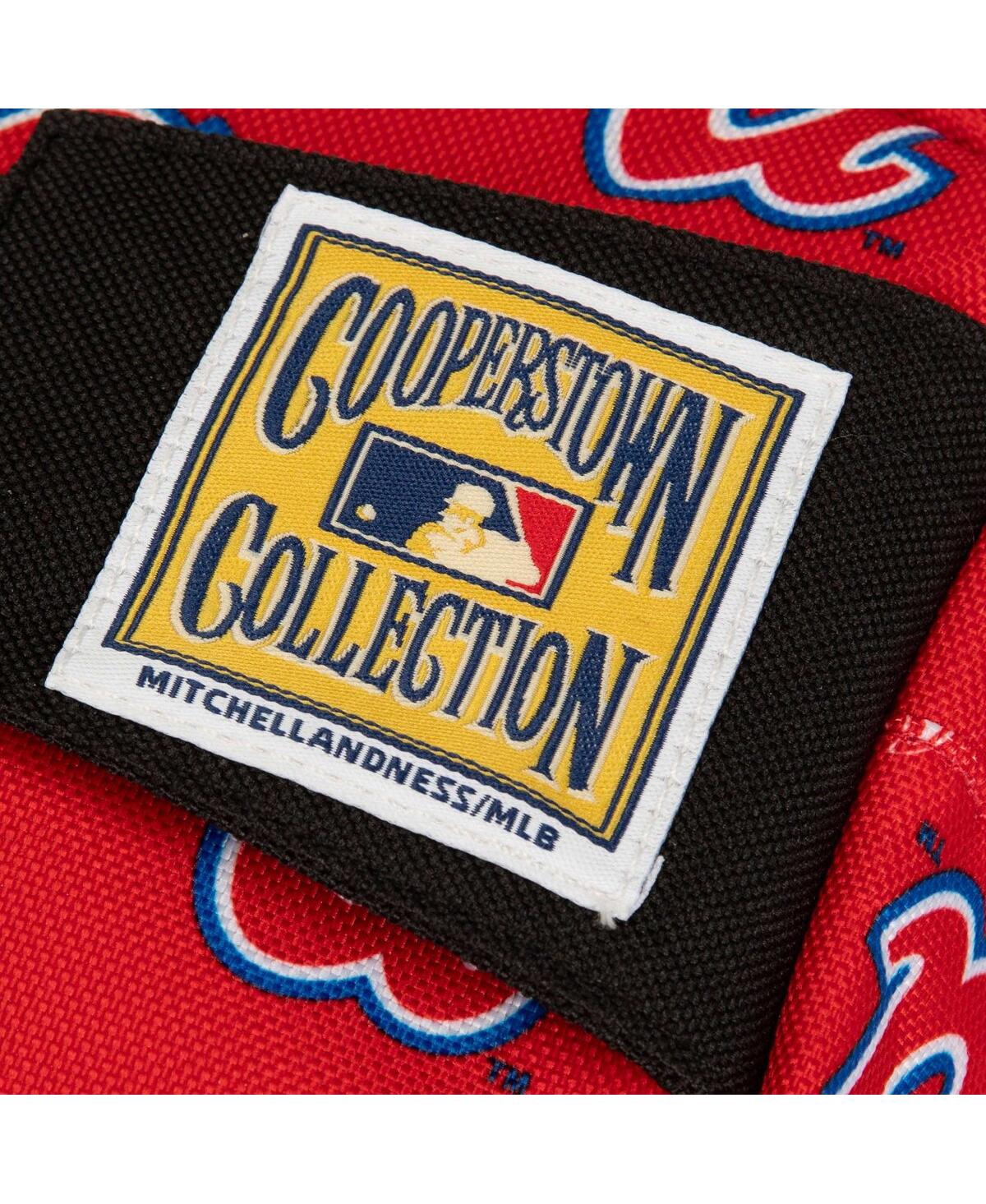 Mitchell & Ness Atlanta Braves Cooperstown Collection Team Logo Fanny Pack In Red