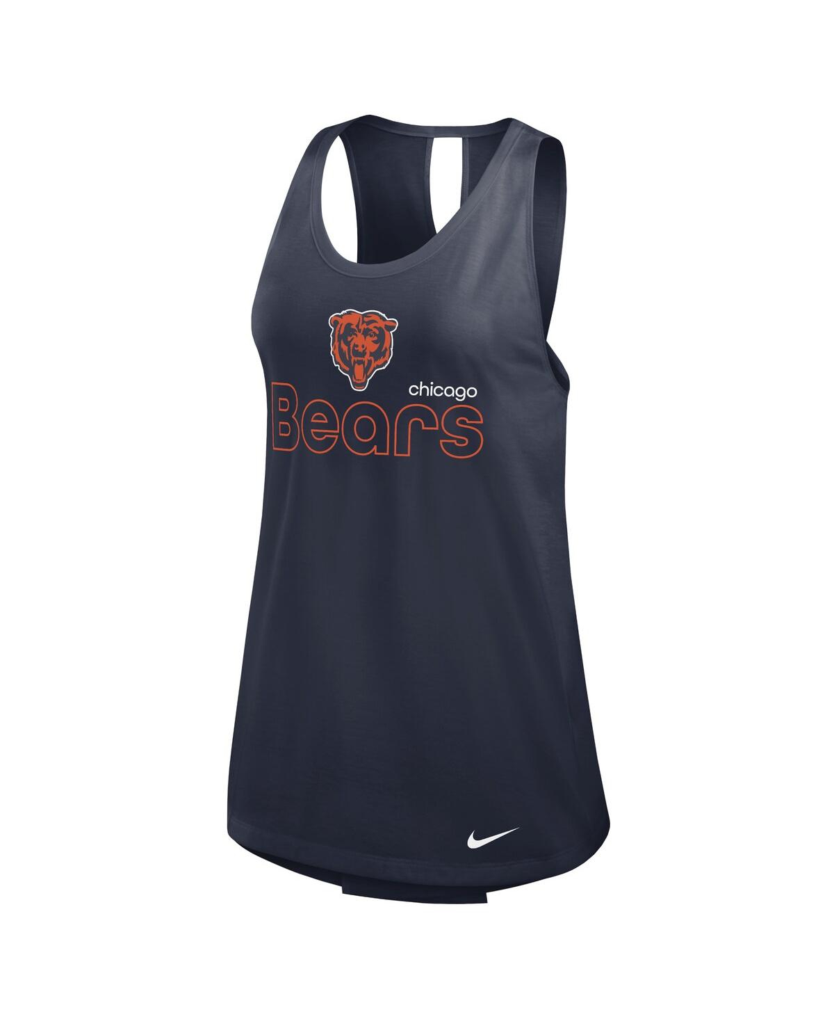 Nike Women's Navy Chicago Bears Performance Tank Top In Navy