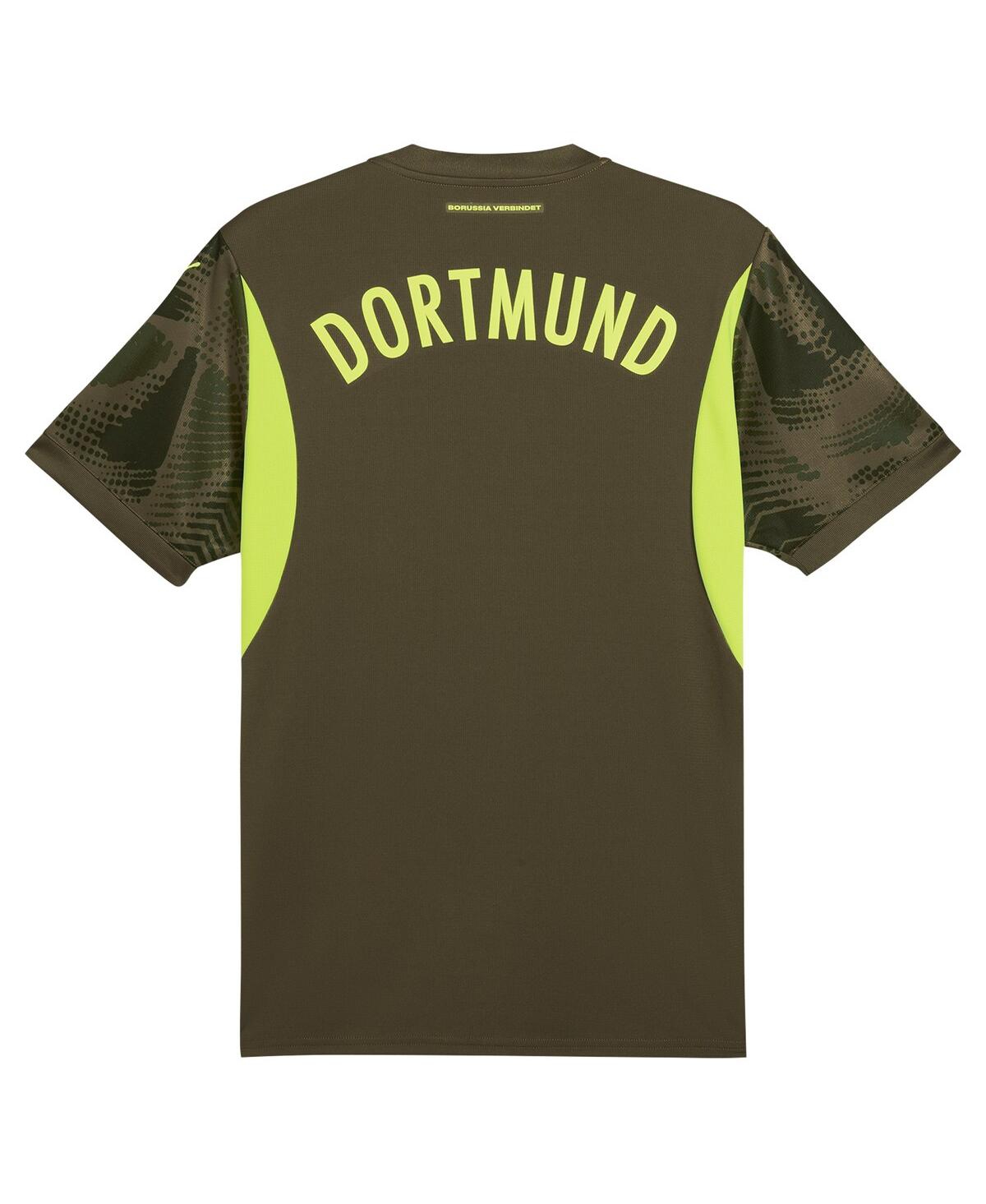 Puma Men'sBorussia Dortmund 2024/25 Replica Short Sleeve Goalkeeper Jersey - Olive