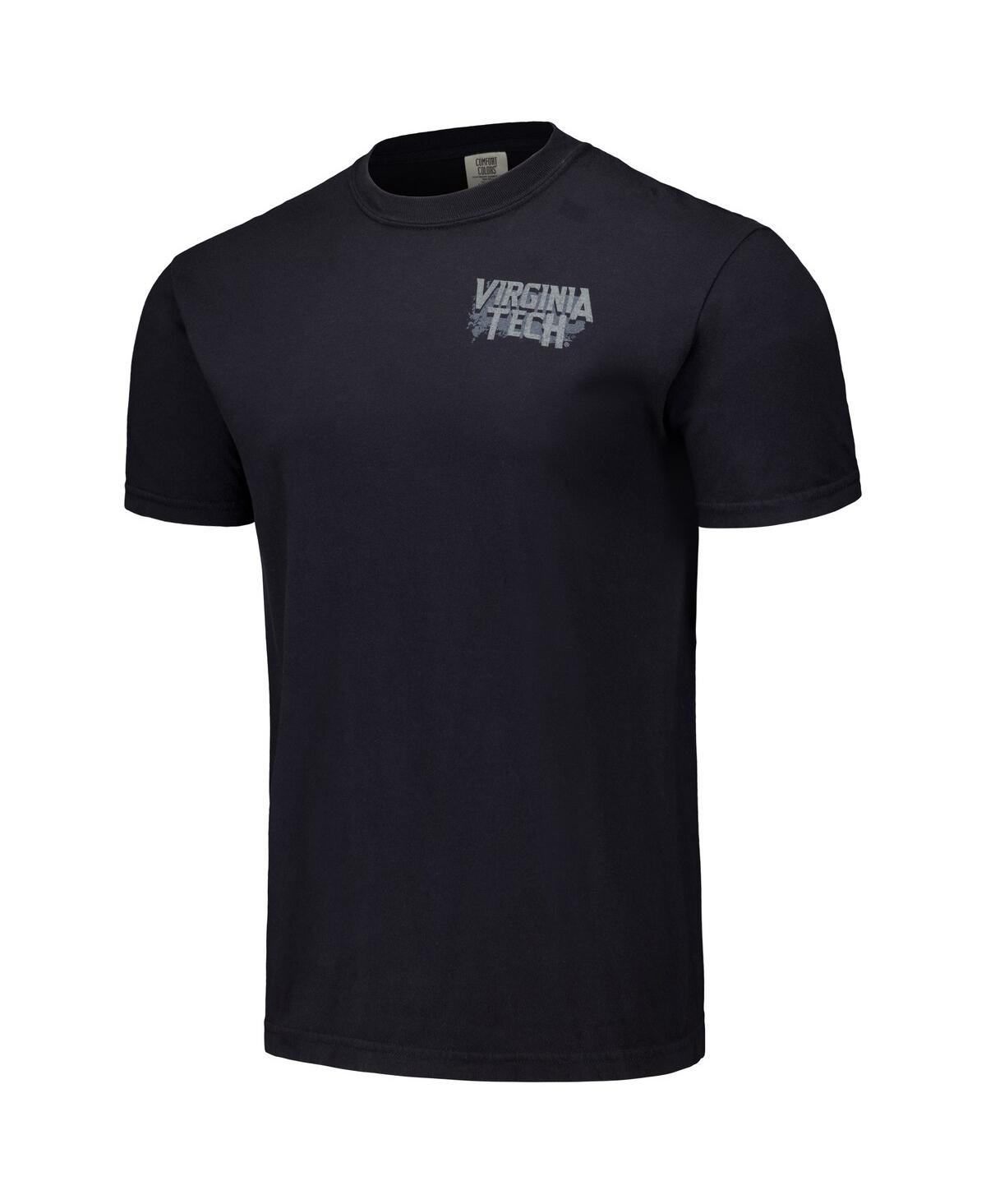 Image One Men's And Women's Black Virginia Tech Hokies Hyper Local Metal Opening T-shirt In Black