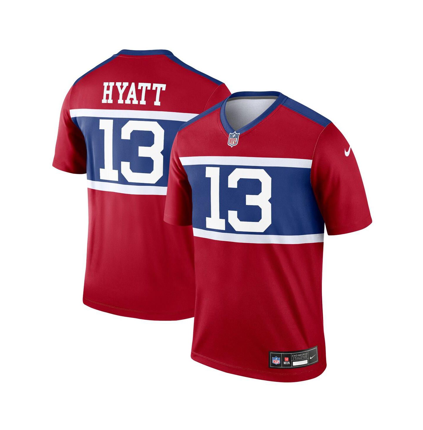 Мужской топ Nike Jalin Hyatt Century Red New York Giants Alternate Legend Player Jersey — фото 1