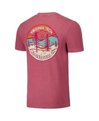 Men's and Women's Maroon Virginia Tech Hokies Scenic Comfort Colors T-Shirt
